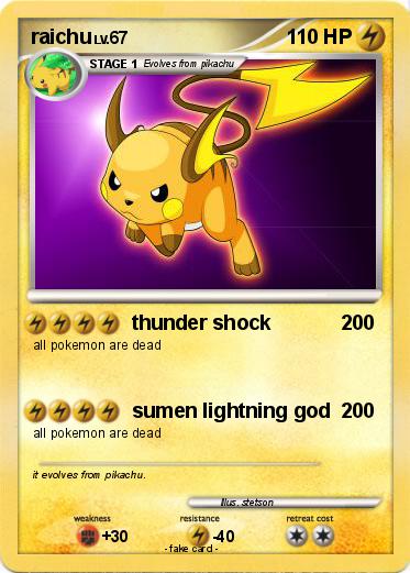 Pokemon raichu