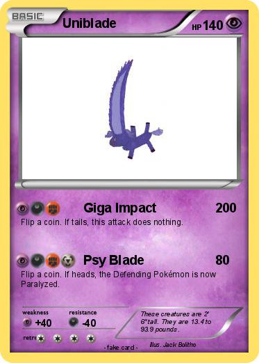 Pokemon Uniblade