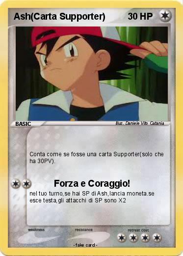 Pokemon Ash(Carta Supporter)