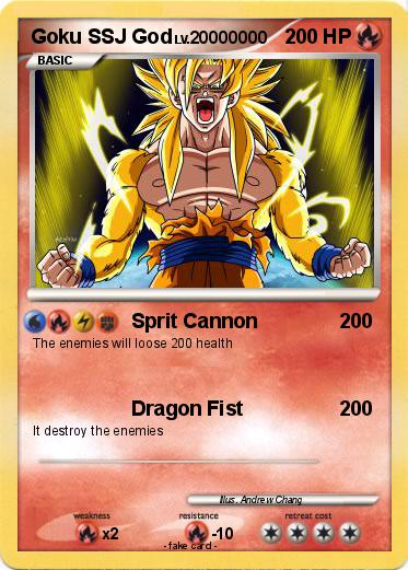 Pokemon Goku SSJ God