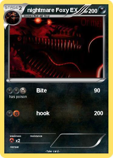 Pokemon nightmare Foxy EX