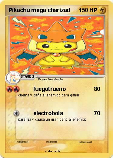 Pokemon Pikachu mega charizad