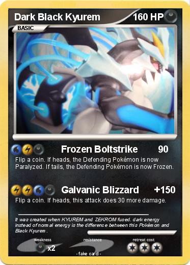Pokemon Dark Black Kyurem