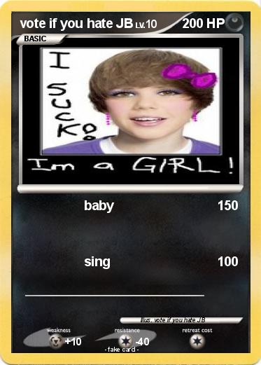 Pokemon vote if you hate JB