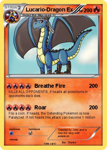 Pokemon Lucario-Dragon Ex