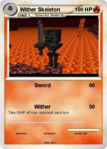 Pokemon Wither Skeleton