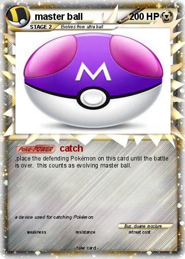 Pokemon master ball
