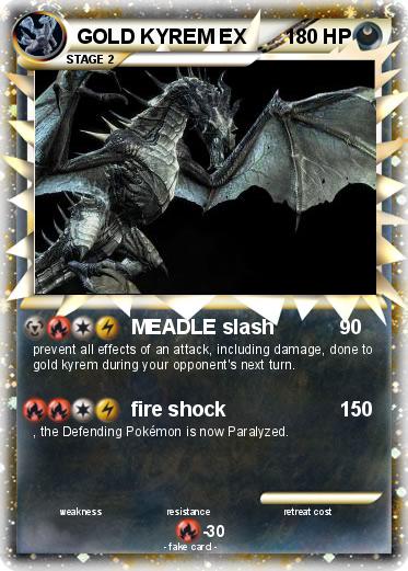 Pokemon GOLD KYREM EX
