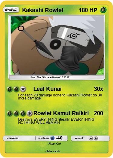 Pokemon Kakashi Rowlet