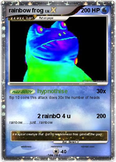Pokemon rainbow frog