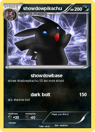 Pokemon showdowpikachu