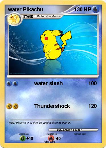 Pokemon water Pikachu
