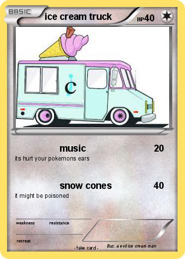 Pokemon ice cream truck