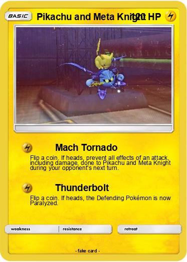 Pokemon Pikachu and Meta Knight