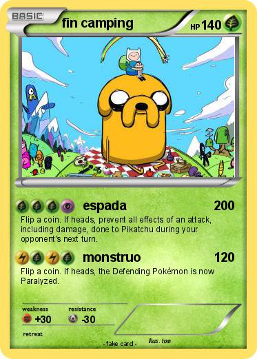 Pokemon fin camping