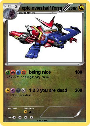 Pokemon epic evan half form