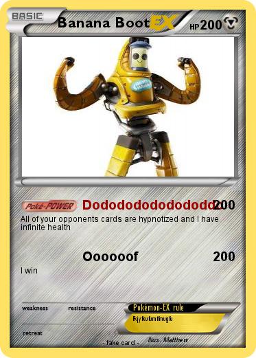 Pokemon Banana Boot