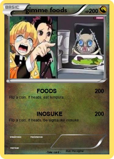 Pokemon gimme foods