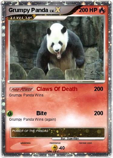 Pokemon Grumpy Panda