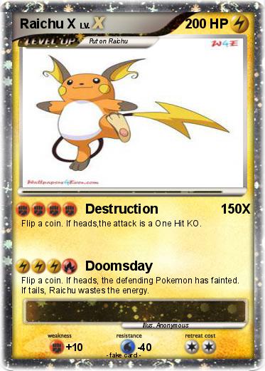 Pokemon Raichu X