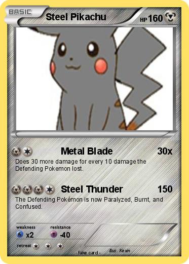 Pokemon Steel Pikachu