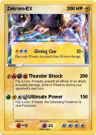 Pokemon Zekrom-EX