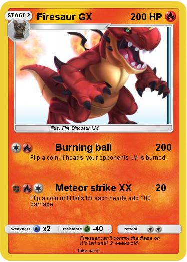 Pokemon Firesaur GX