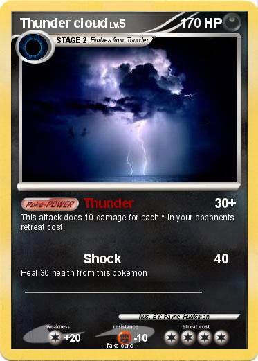 Pokemon Thunder cloud