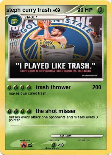 Pokemon steph curry trash