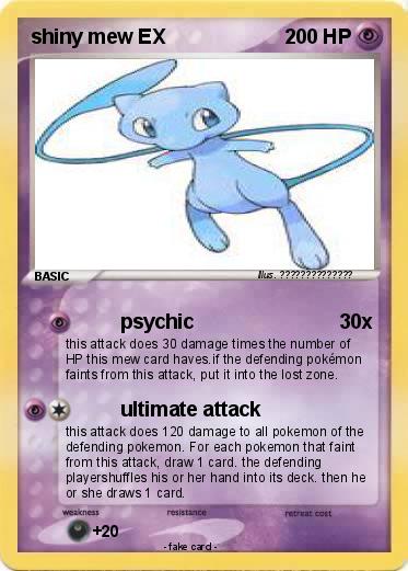 Pokemon shiny mew EX