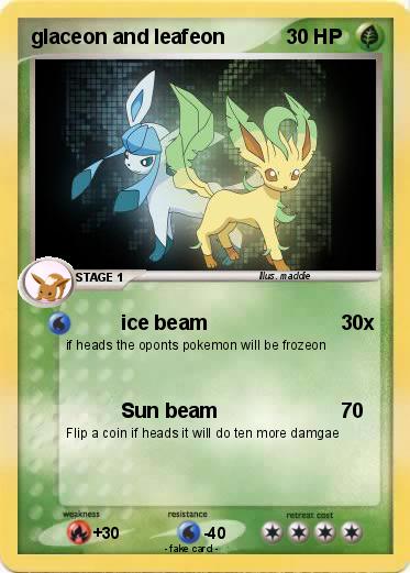 Pokemon glaceon and leafeon