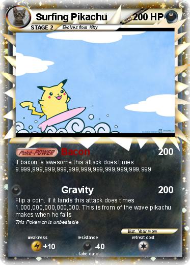 Pokemon Surfing Pikachu