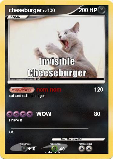 Pokemon cheseburger