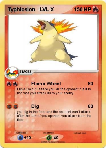 Pokemon Typhlosion   LVL X