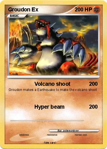 Pokemon Groudon Ex