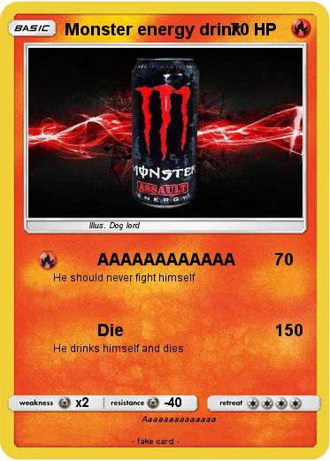 Pokemon Monster energy drink