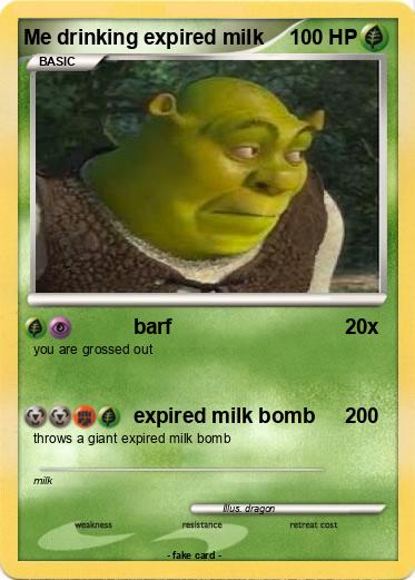 Pokemon Me drinking expired milk