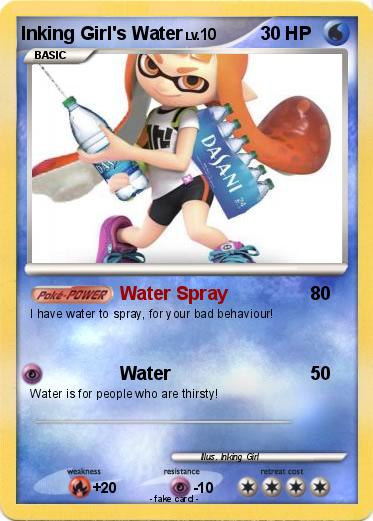 Pokemon Inking Girl's Water