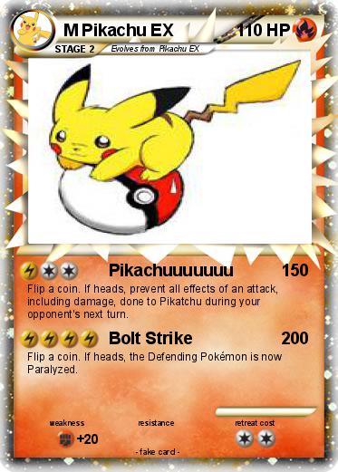 Pokemon M Pikachu EX