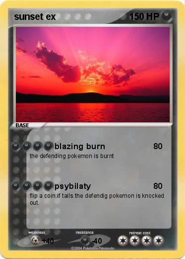 Pokemon sunset ex