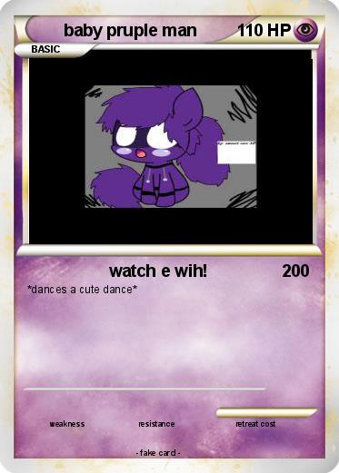 Pokemon baby pruple man