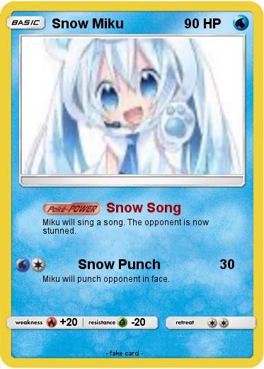 Pokemon Snow Miku
