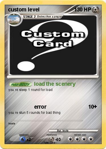 Pokemon custom level
