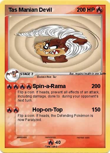 Pokemon Tas Manian Devil