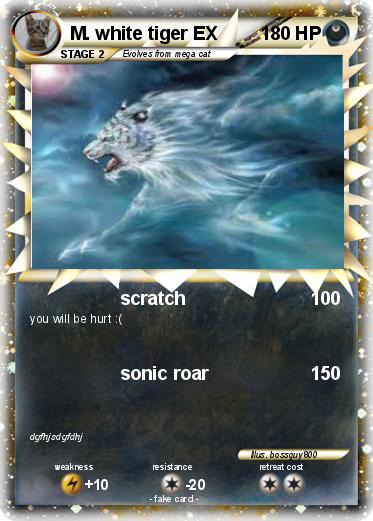Pokemon M. white tiger EX