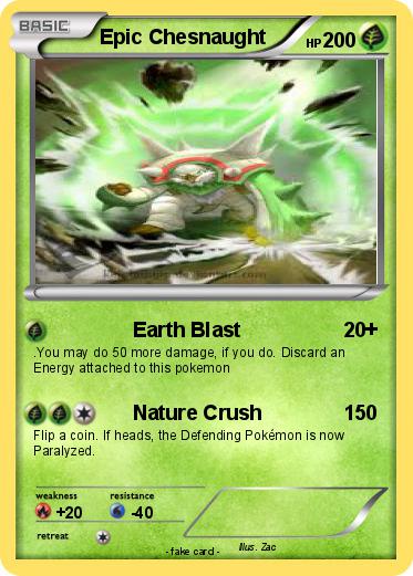 Pokemon Epic Chesnaught