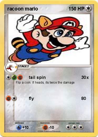 Pokemon racoon mario