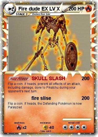 Pokemon Fire dude EX LV X