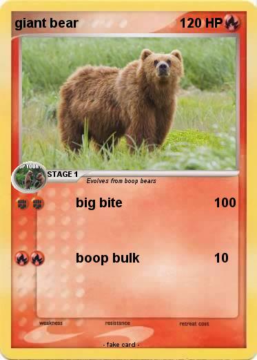 Pokemon giant bear