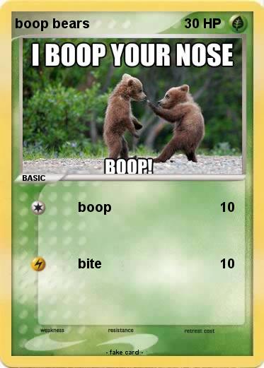 Pokemon boop bears